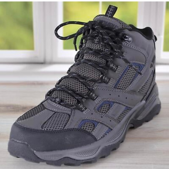 Men’s KHOMBU Luke Hikers 8 Shoe Boots Gray Memory Foam Durable Outsole NWT - Picture 2 of 6